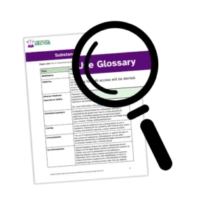 Mental Health and Substance Use Health Glossary